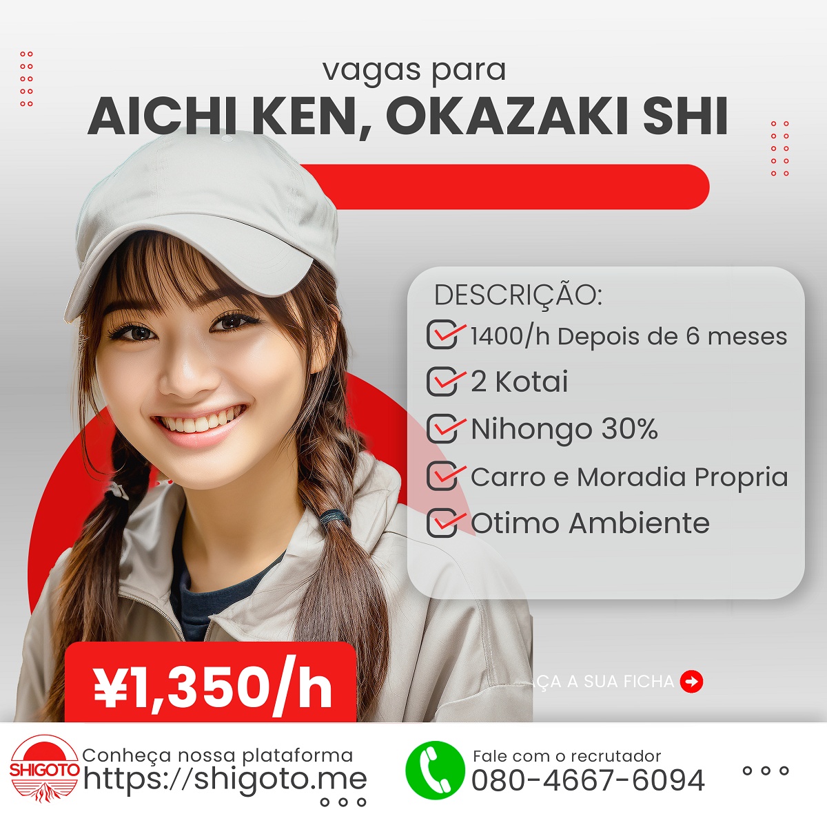 Urgente em Aichi ken Okazaki shi