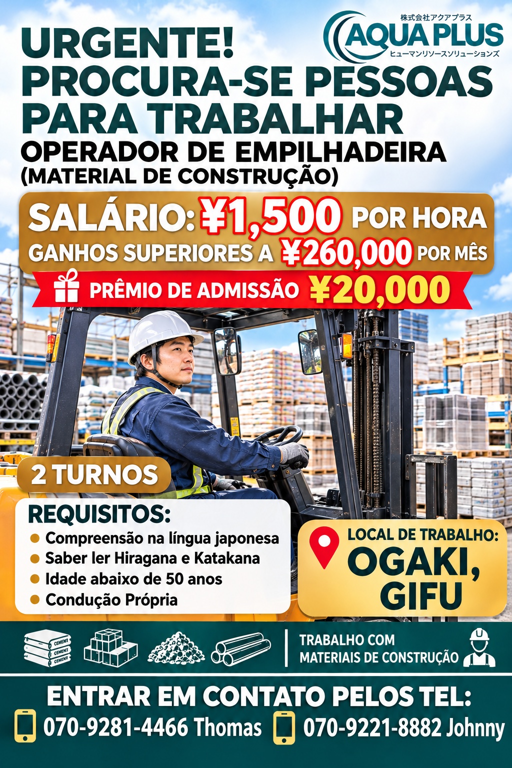Motorista de empilhadeira