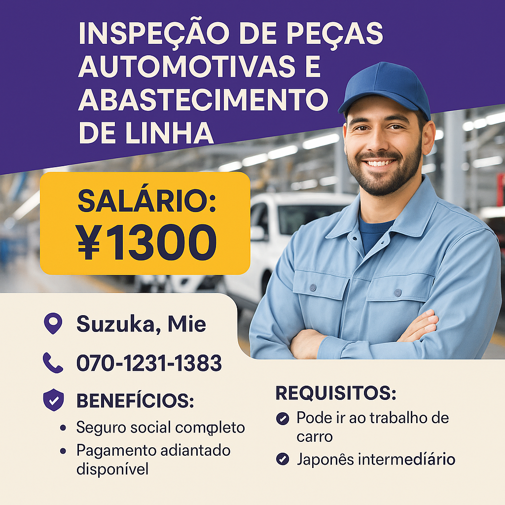 Inspeção de peças automotivas e abastecimento de linha