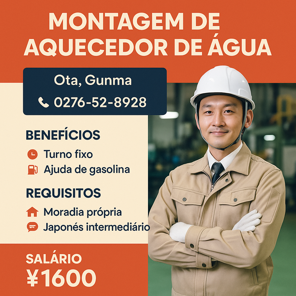 Montagem de aquecedor de agua
