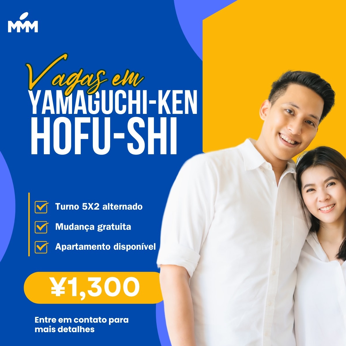 VAGAS PARA YAMAGUCHI-KEN HOFU-SHI