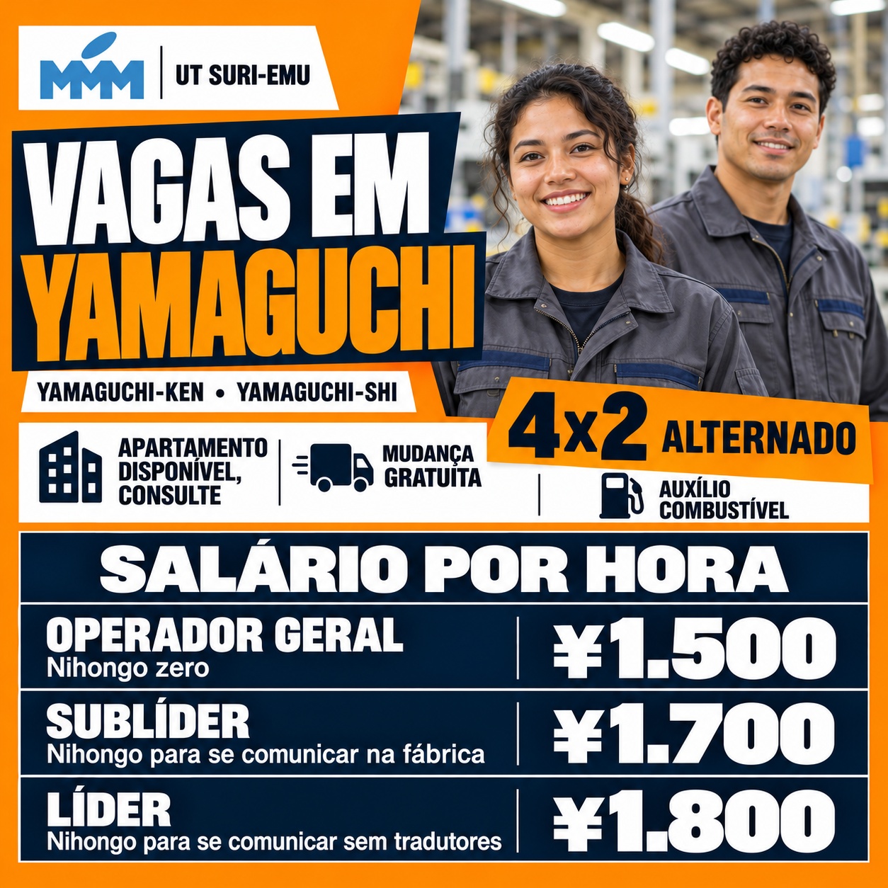 VAGAS PARA YAMAGUCHI KEN YAMAGUCHI SHI
