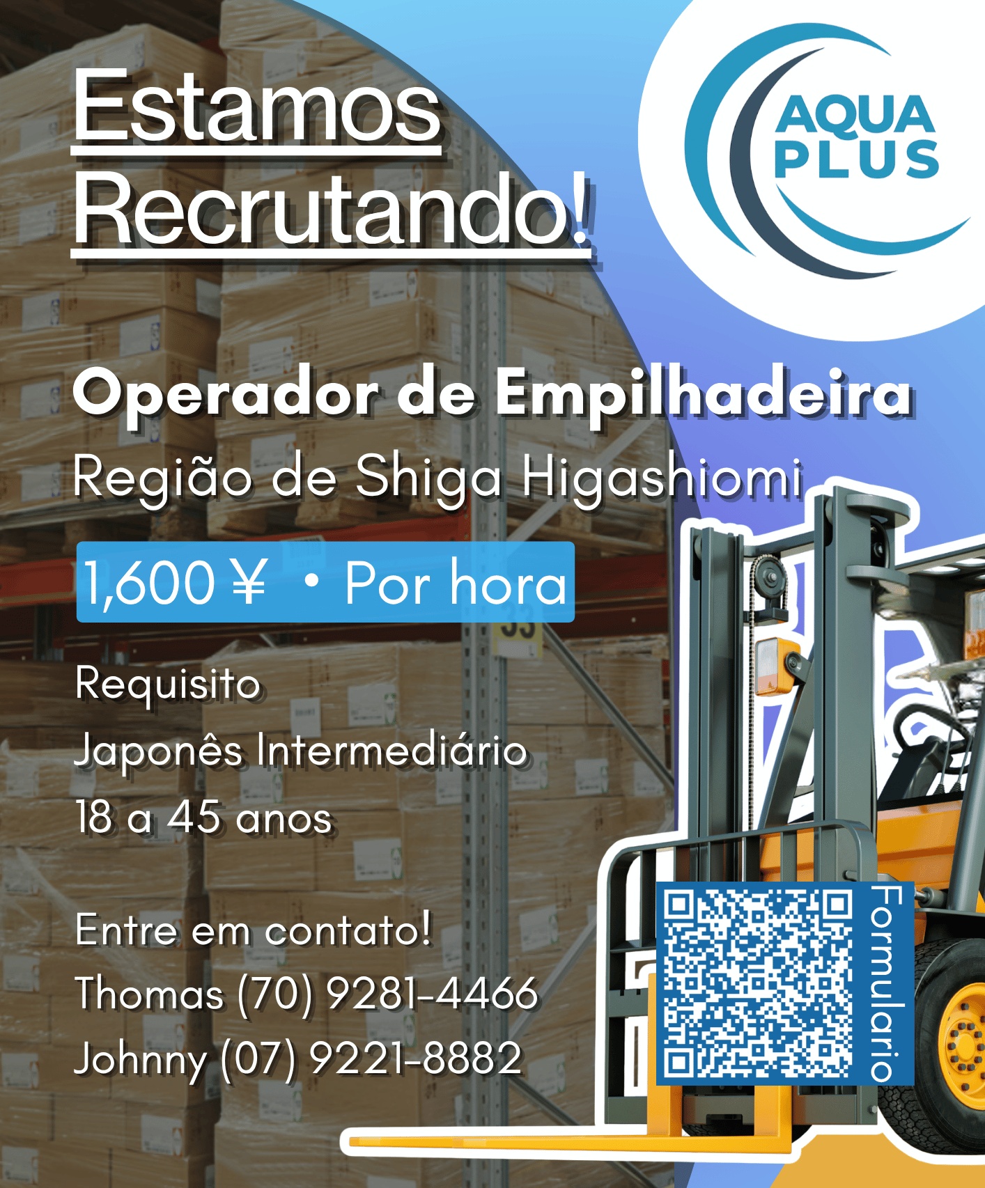 Operador de Empilhadeira